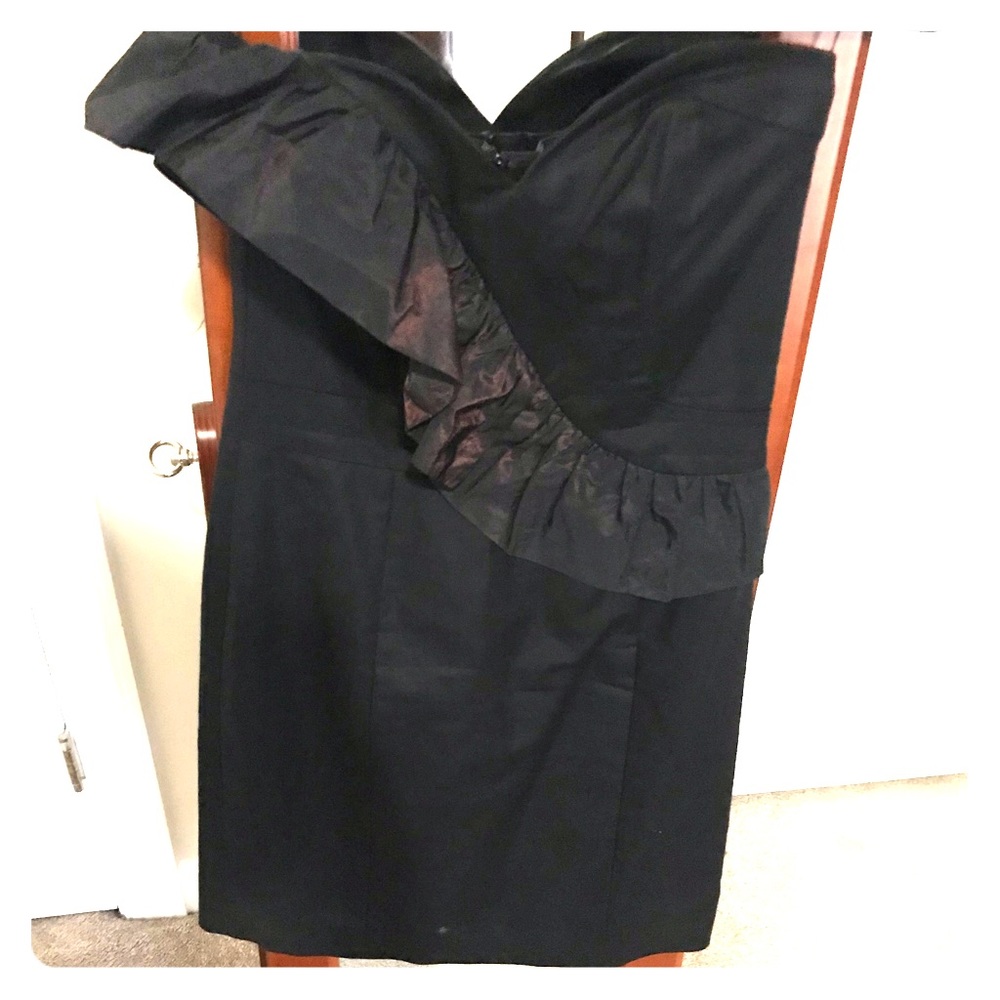 Strapless mini dress